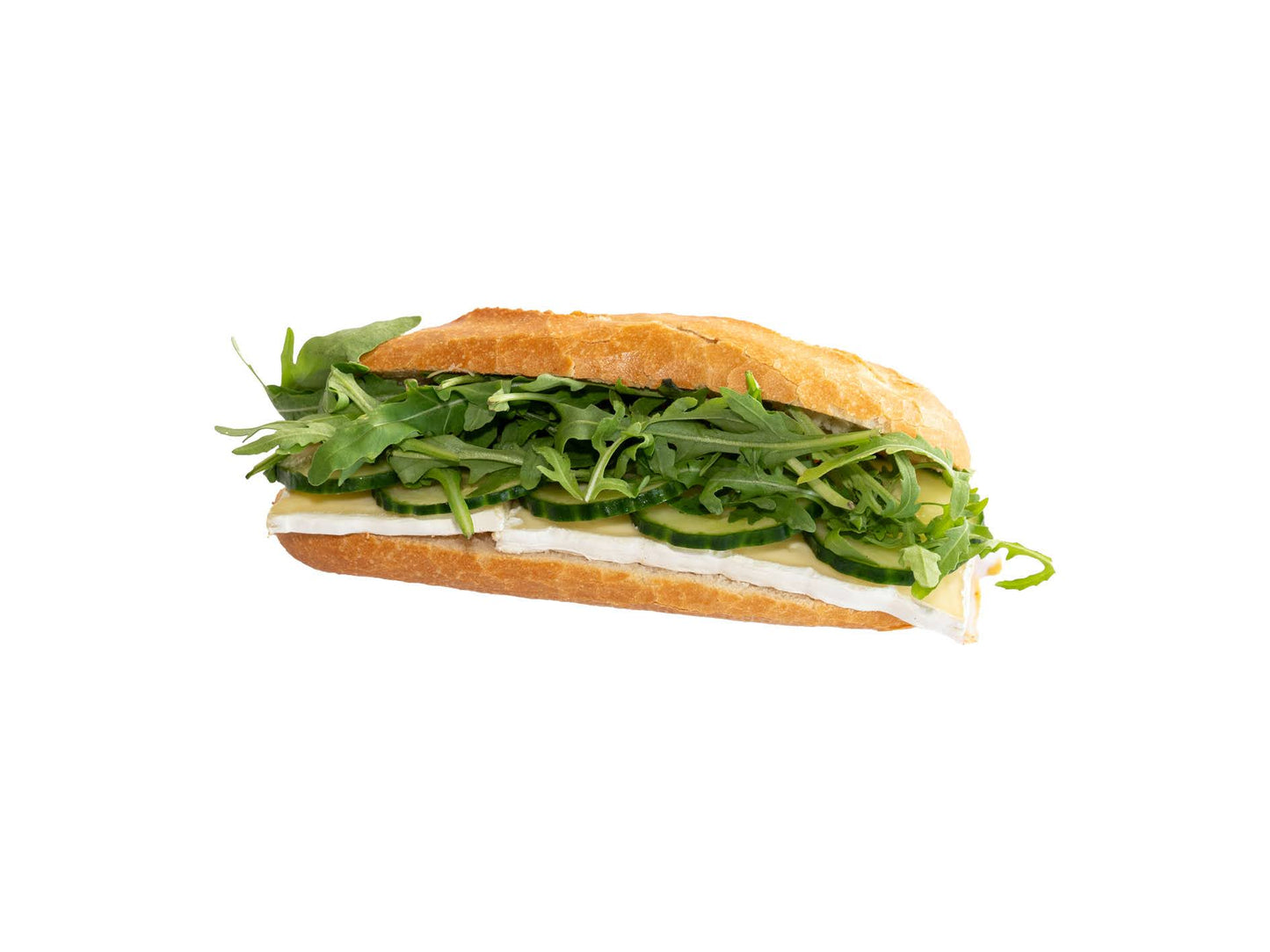 Broodje Brie Komkommer Roomkaas ( vegetarisch )
