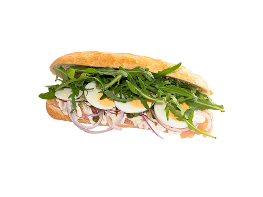 Broodje Gerookte Zalm Roomkaas Ei